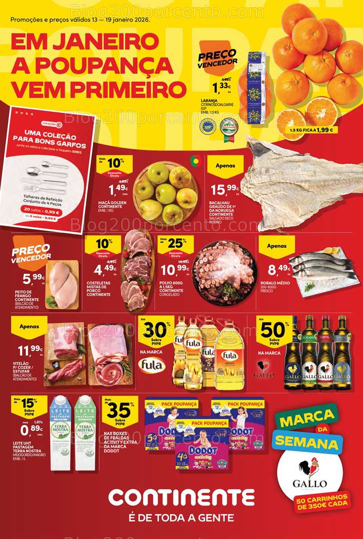 Antevisão Folheto CONTINENTE Bom Dia Promoções de 13 a 19 janeiro