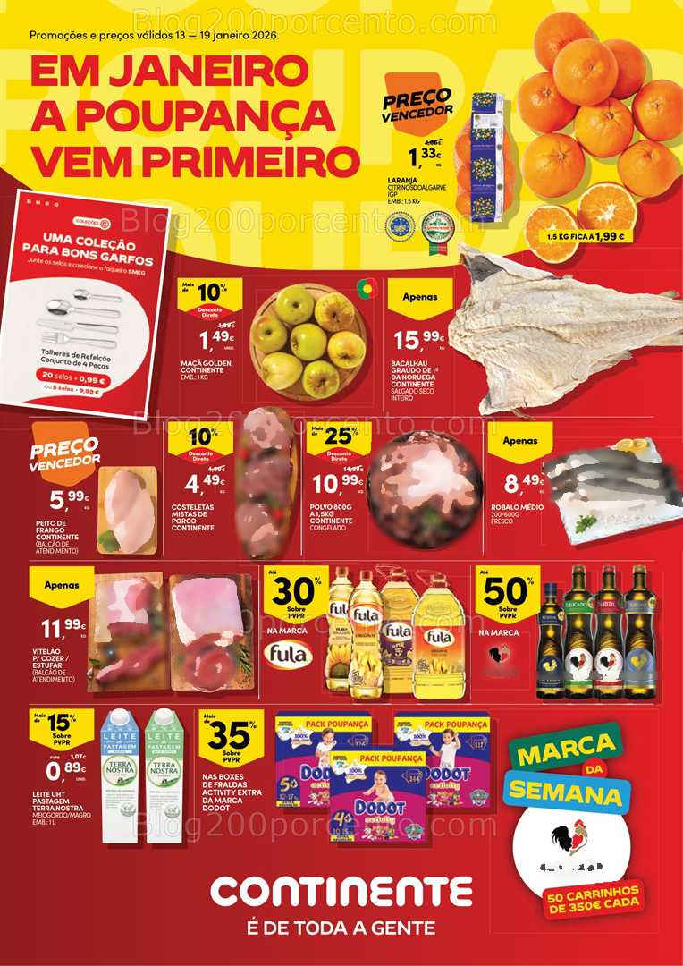 Antevisão Folheto CONTINENTE Promoções de 13 a 19 janeiro - Edição Digital