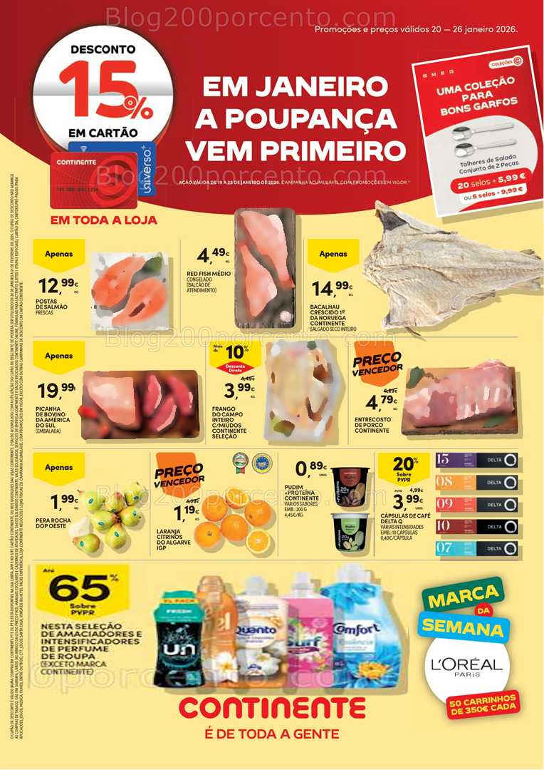 Antevisão Folheto CONTINENTE Promoções de 20 a 26 janeiro - Edição DIgital