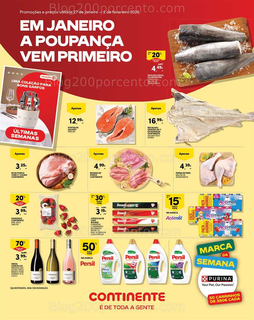 Antevisão Folheto CONTINENTE Madeira Promoções de 27 janeiro a 2 fevereiro