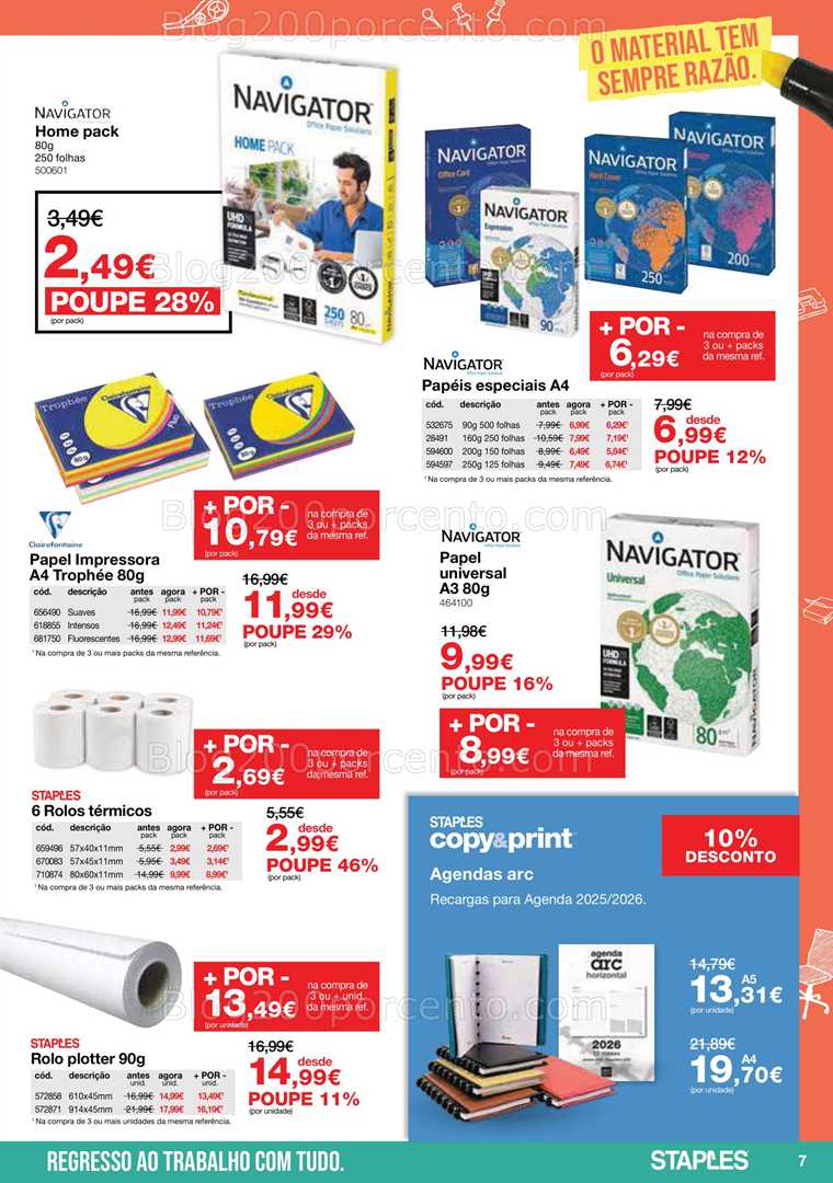 Antevisão Folheto STAPLES Promoções de 5 janeiro a 15 fevereiro