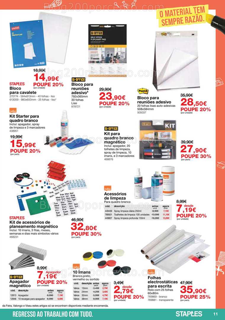 Antevisão Folheto STAPLES Promoções de 5 janeiro a 15 fevereiro