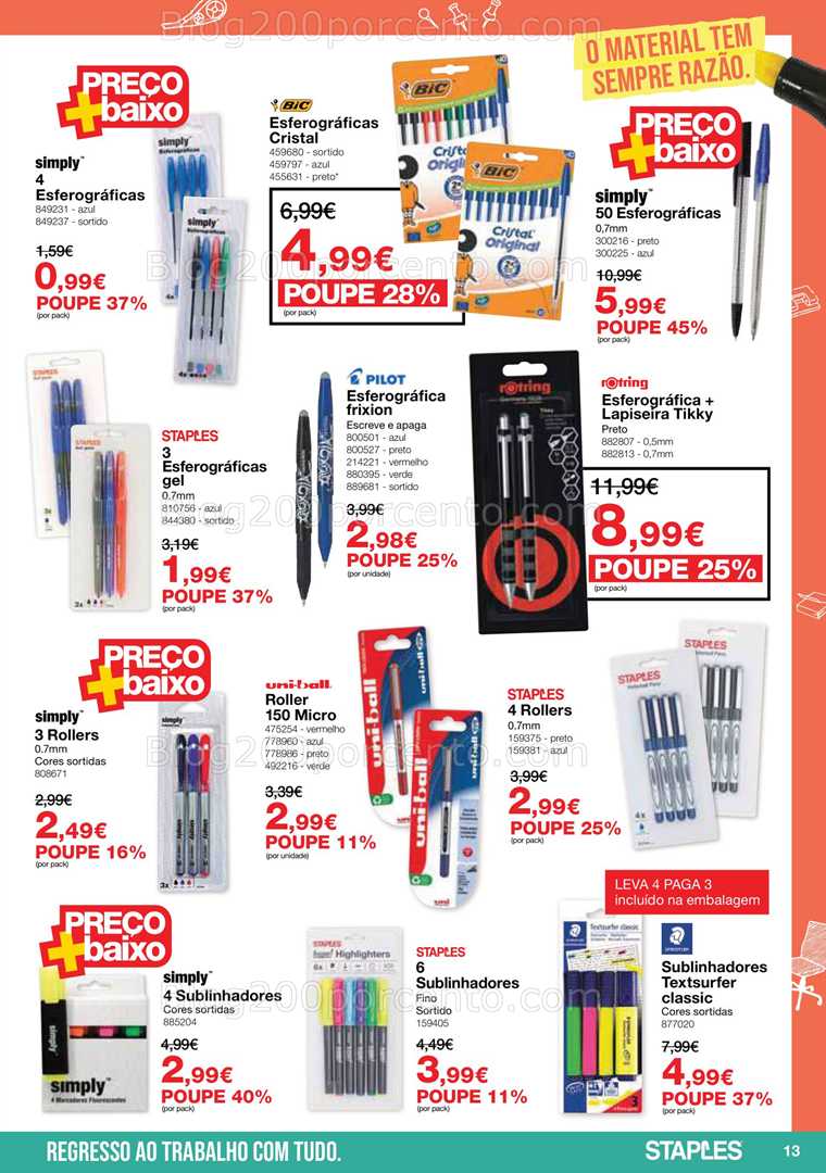 Antevisão Folheto STAPLES Promoções de 5 janeiro a 15 fevereiro