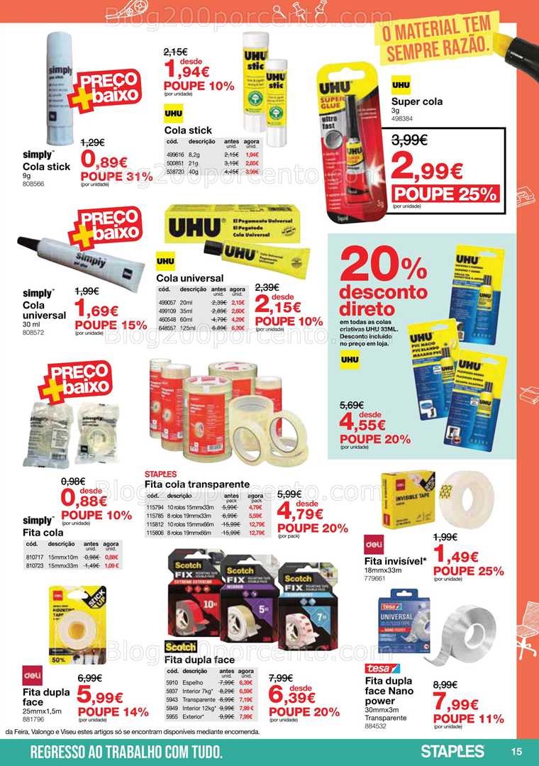 Antevisão Folheto STAPLES Promoções de 5 janeiro a 15 fevereiro