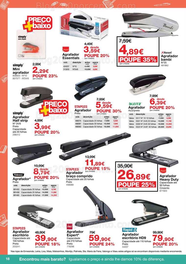 Antevisão Folheto STAPLES Promoções de 5 janeiro a 15 fevereiro