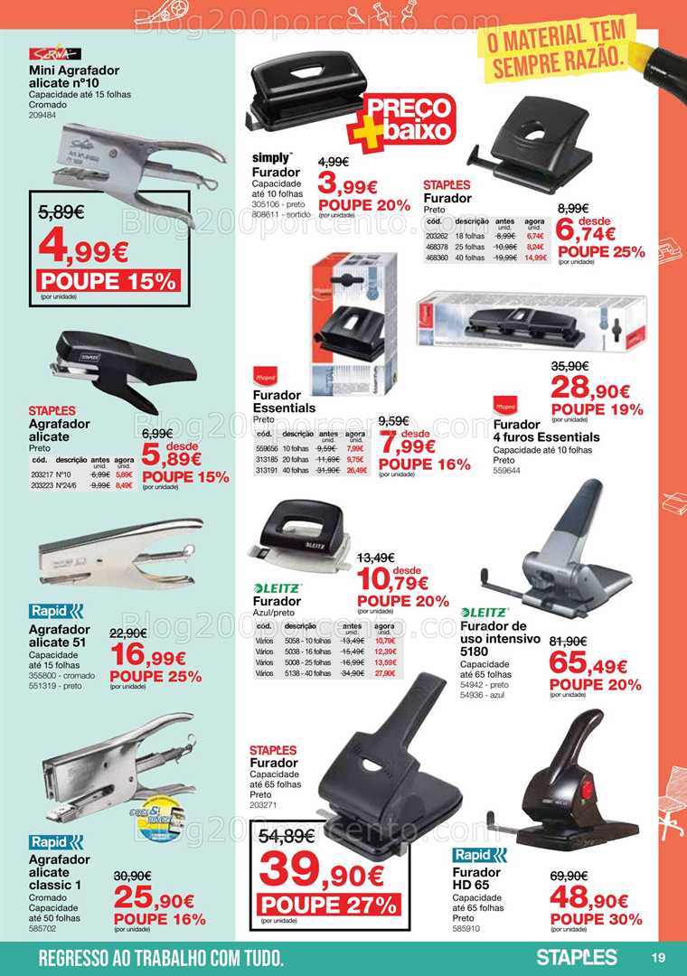 Antevisão Folheto STAPLES Promoções de 5 janeiro a 15 fevereiro