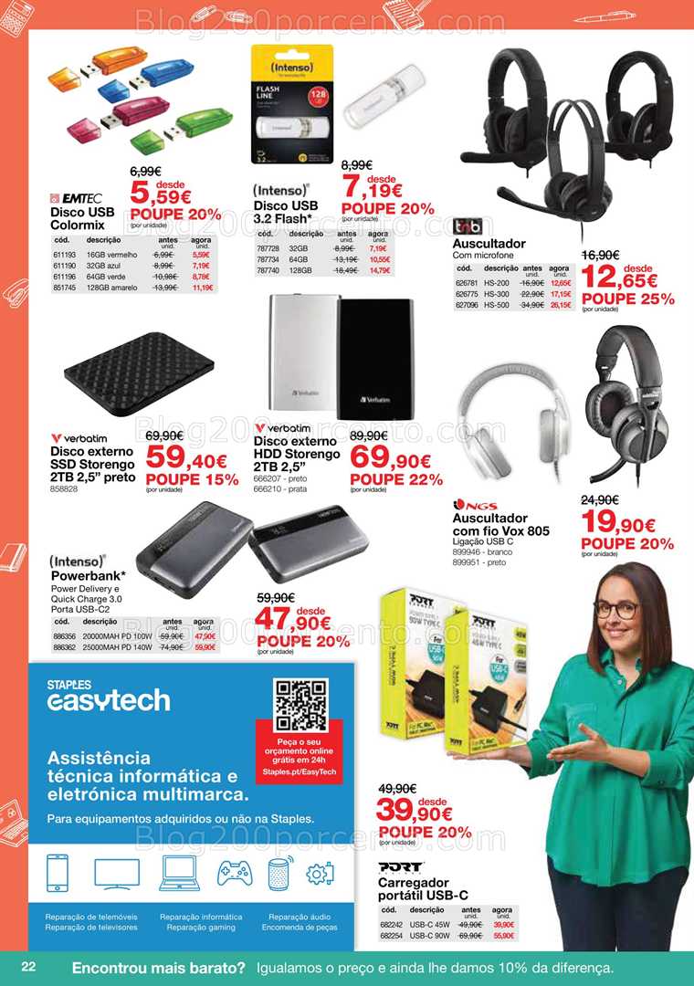 Antevisão Folheto STAPLES Promoções de 5 janeiro a 15 fevereiro