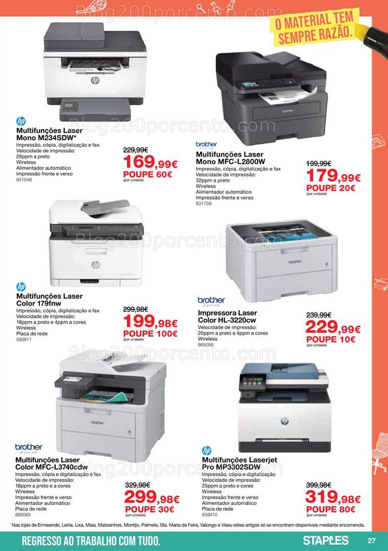 Antevisão Folheto STAPLES Promoções de 5 janeiro a 15 fevereiro