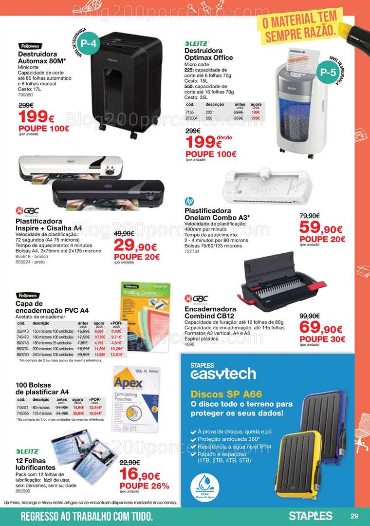 Antevisão Folheto STAPLES Promoções de 5 janeiro a 15 fevereiro
