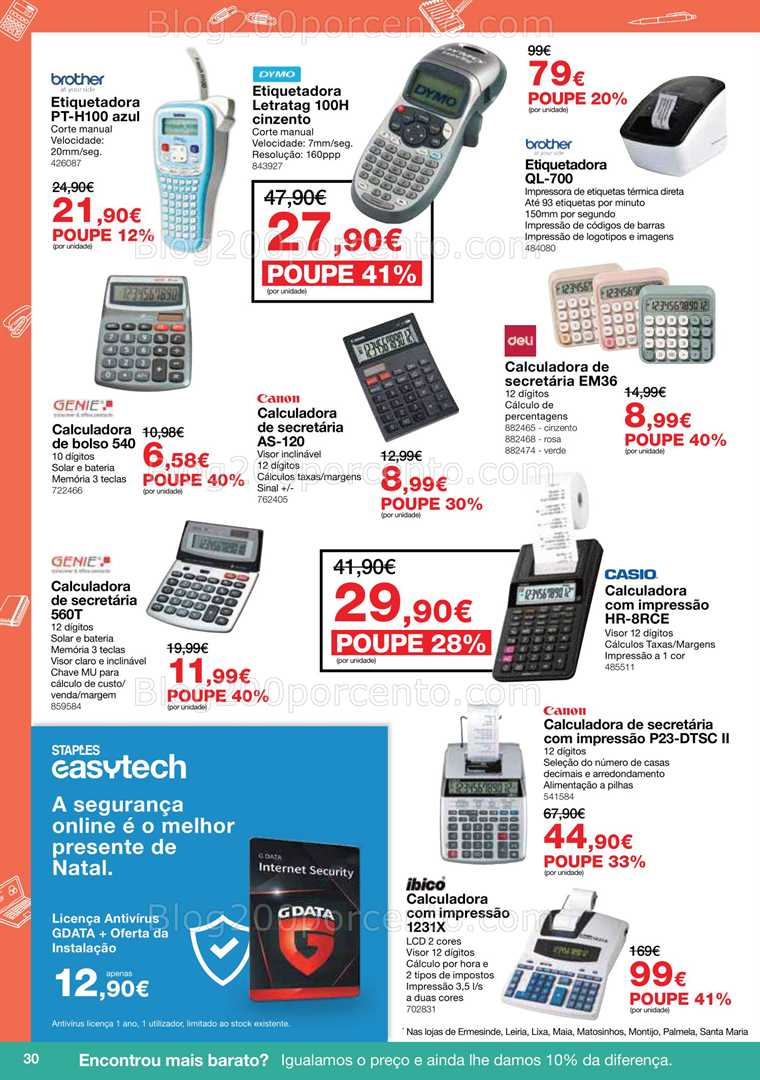 Antevisão Folheto STAPLES Promoções de 5 janeiro a 15 fevereiro