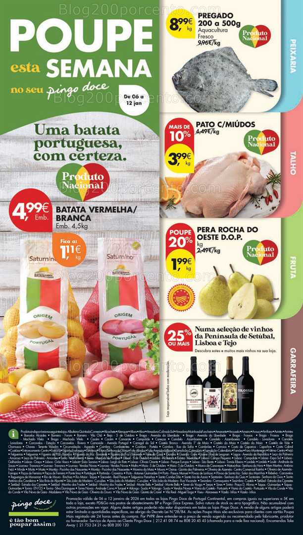Antevisão Folheto PINGO DOCE Promoções de 6 a 12 janeiro - Edição Digital