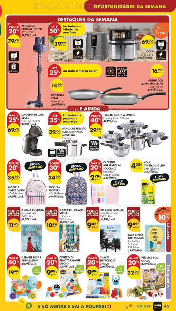 Antevisão Folheto PINGO DOCE Bazar Grandes Promoções de 6 a 12 janeiro