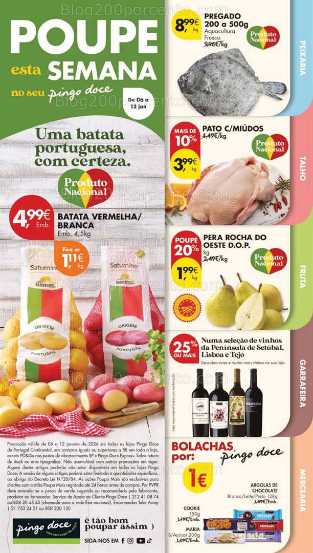 Antevisão Folheto PINGO DOCE Lojas Grandes Promoções de 6 a 12 janeiro
