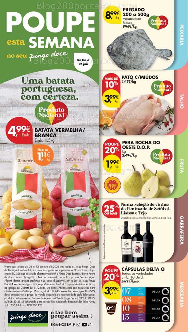Antevisão Folheto PINGO DOCE Lojas Pequenas Promoções de 6 a 12 janeiro