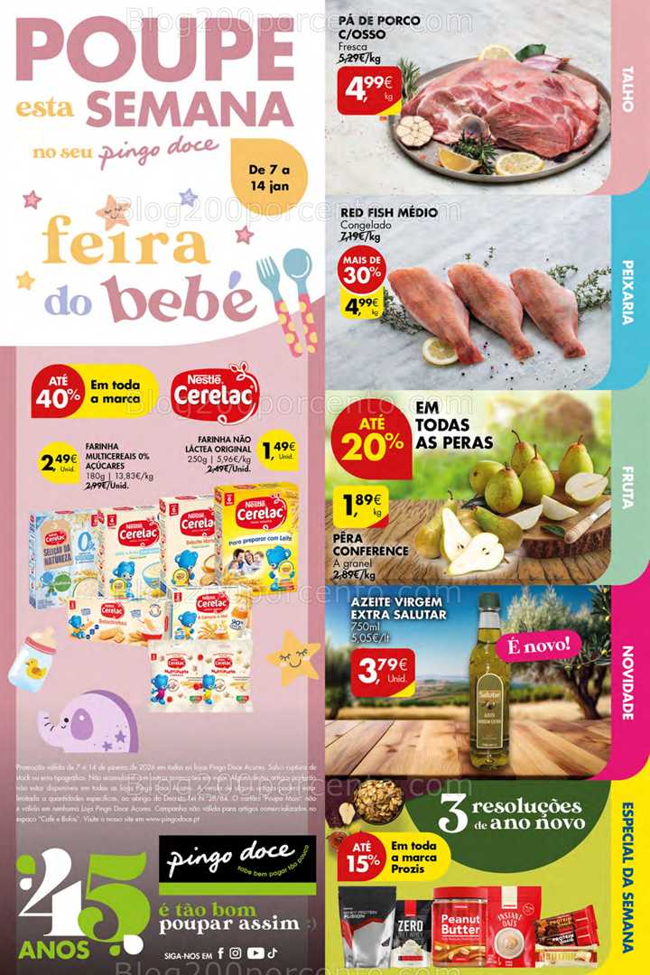 Antevisão Folheto PINGO DOCE Açores Promoções de 7 a 14 janeiro
