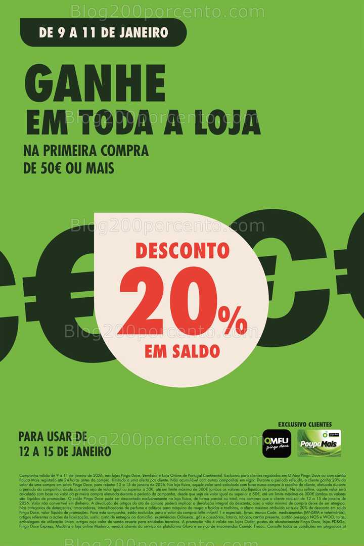 Antevisão Folheto PINGO DOCE Promoções Fim de Semana - 9 a 12 janeiro