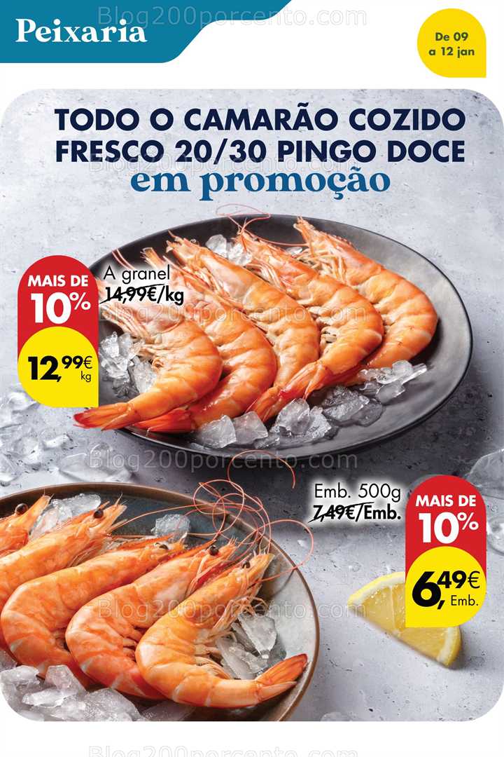 Antevisão Folheto PINGO DOCE Promoções Fim de Semana - 9 a 12 janeiro