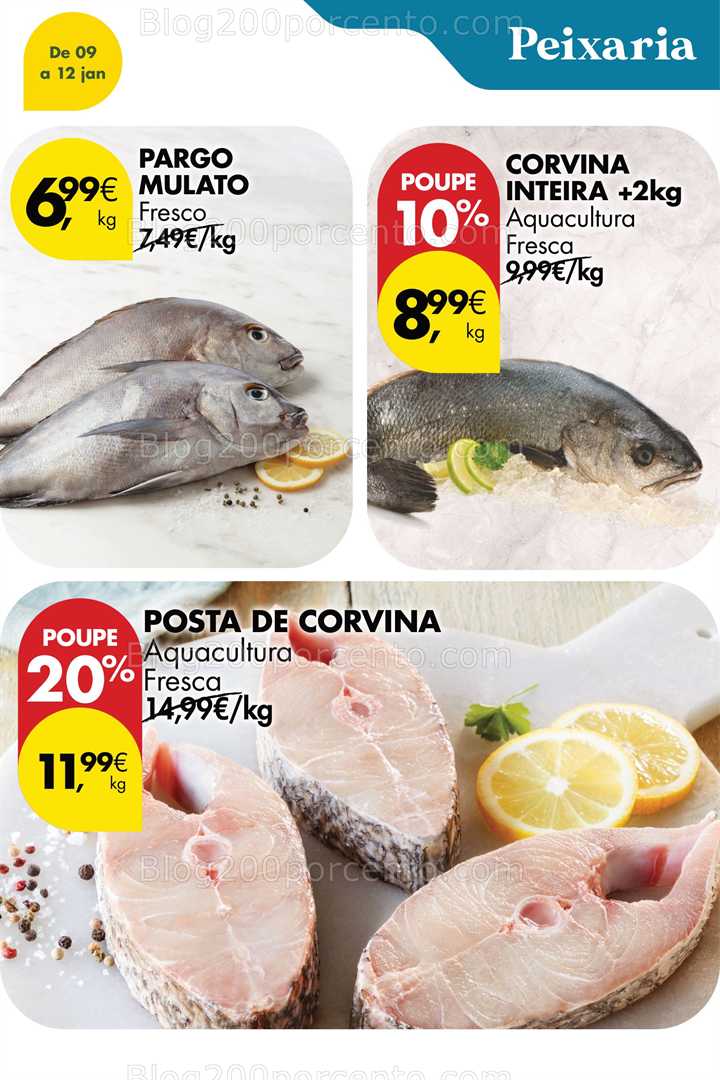 Antevisão Folheto PINGO DOCE Promoções Fim de Semana - 9 a 12 janeiro