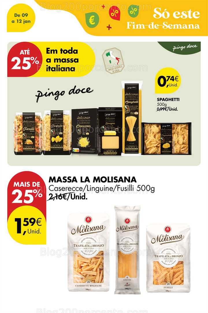 Antevisão Folheto PINGO DOCE Promoções Fim de Semana - 9 a 12 janeiro