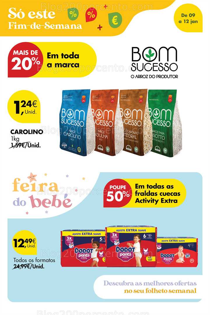 Antevisão Folheto PINGO DOCE Promoções Fim de Semana - 9 a 12 janeiro