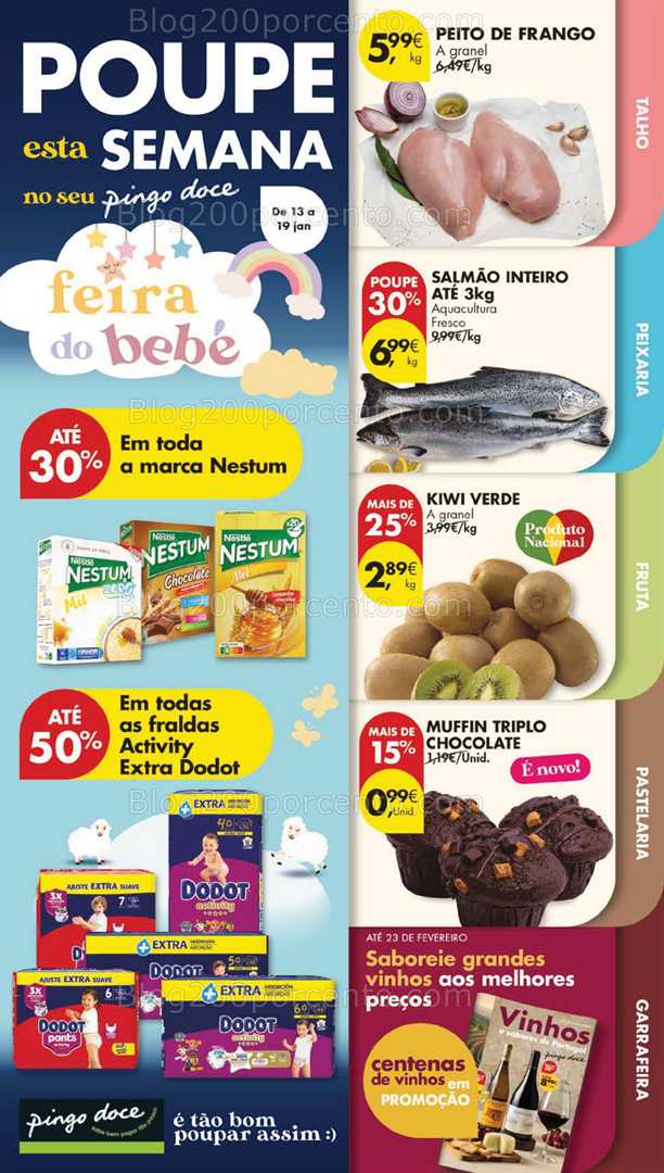 Antevisão Folheto PINGO DOCE Lojas Grandes Promoções de 13 a 19 janeiro