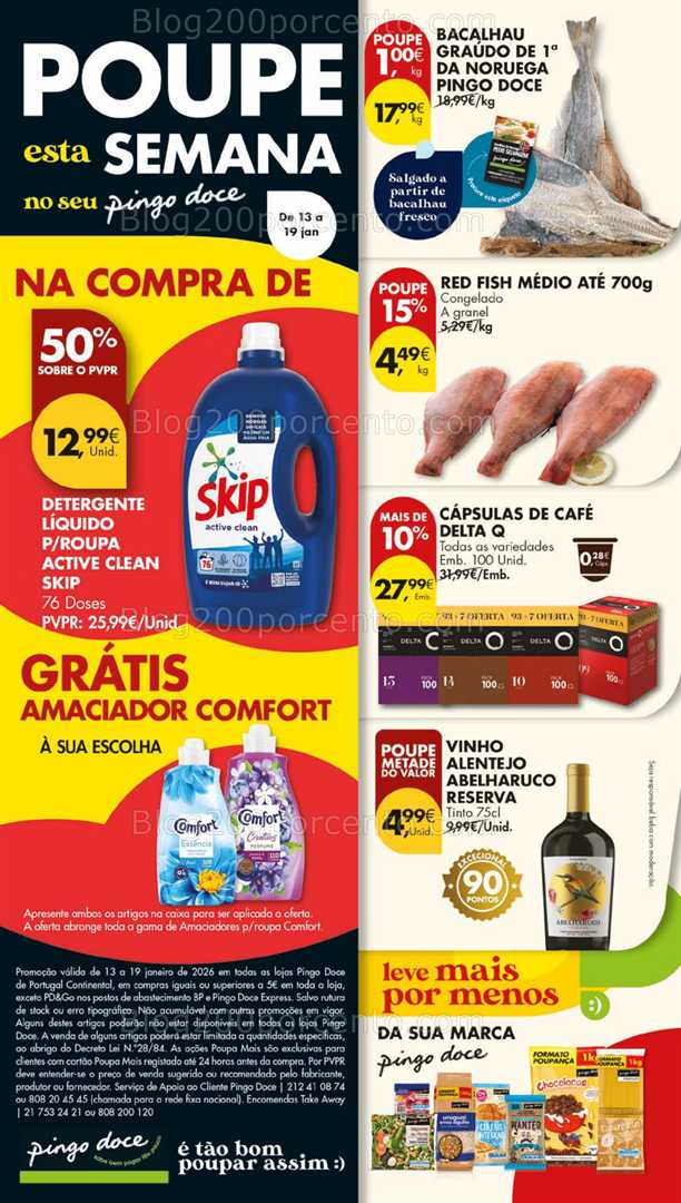 Antevisão Folheto PINGO DOCE Lojas Grandes Promoções de 13 a 19 janeiro