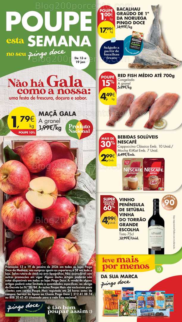 Antevisão Folheto PINGO DOCE Madeira Promoções de 13 a 19 janeiro