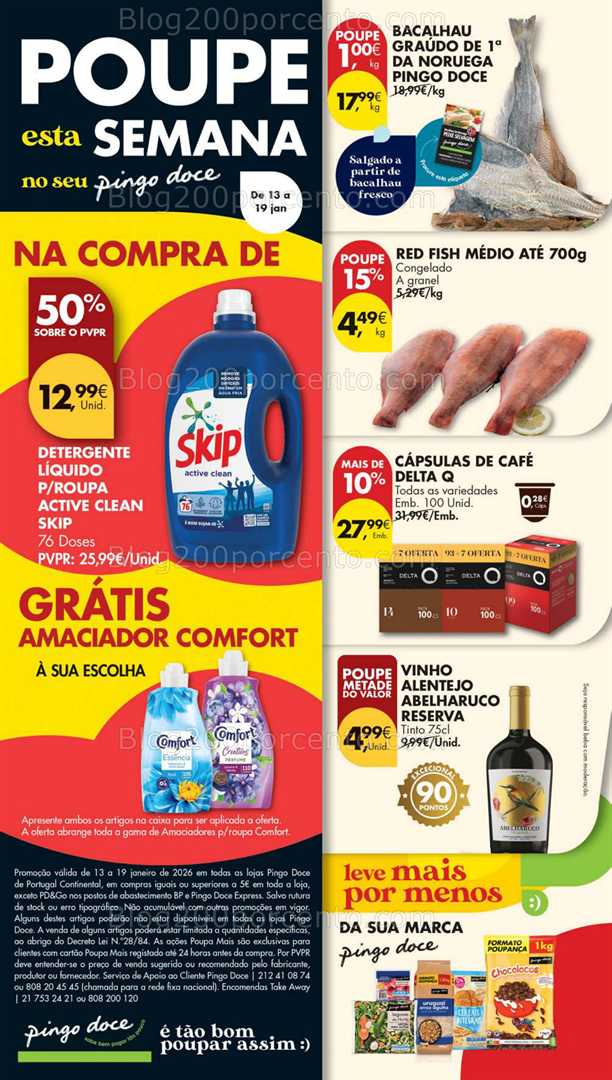 Antevisão Folheto PINGO DOCE Lojas Pequenas Promoções de 13 a 19 janeiro