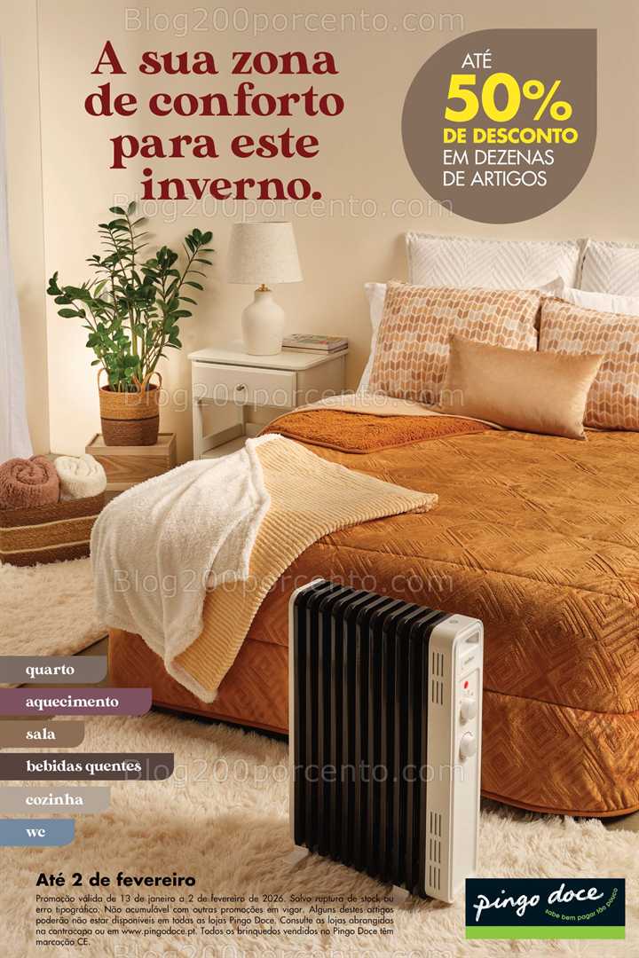 Antevisão Folheto PINGO DOCE Bazar Inverno Promoções de 13 janeiro a 2 fevereiro