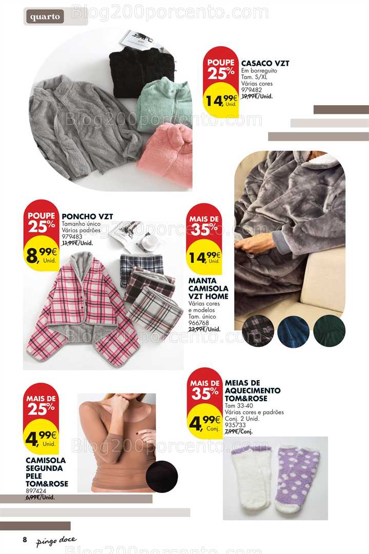Antevisão Folheto PINGO DOCE Bazar Inverno Promoções de 13 janeiro a 2 fevereiro