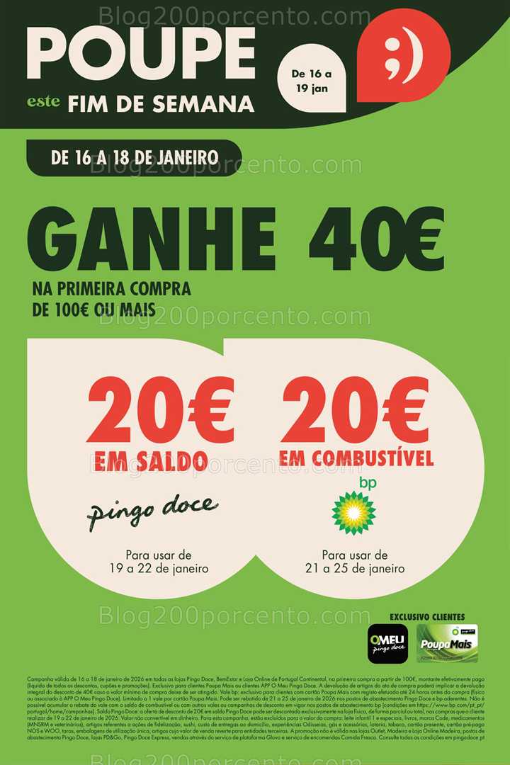 Antevisão Folheto PINGO DOCE Promoções Fim de Semana - 16 a 18 janeiro