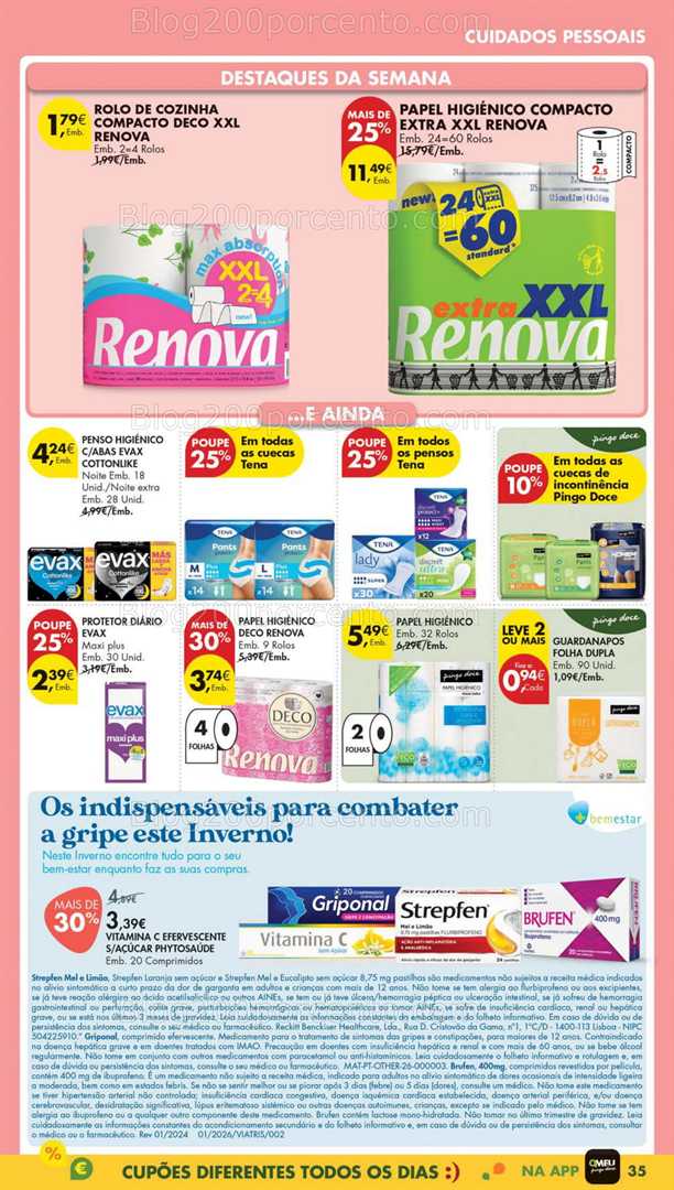 Antevisão Folheto PINGO DOCE Lojas Médias Promoções de 20 a 26 janeiro - Edição Digital