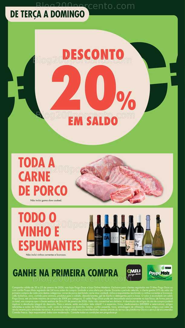 Antevisão Folheto PINGO DOCE Madeira Promoções de 20 a 26 janeiro