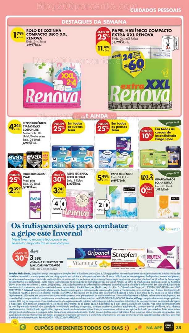 Antevisão Folheto PINGO DOCE Lojas Grandes Promoções de 20 a 26 janeiro - Edição Digital