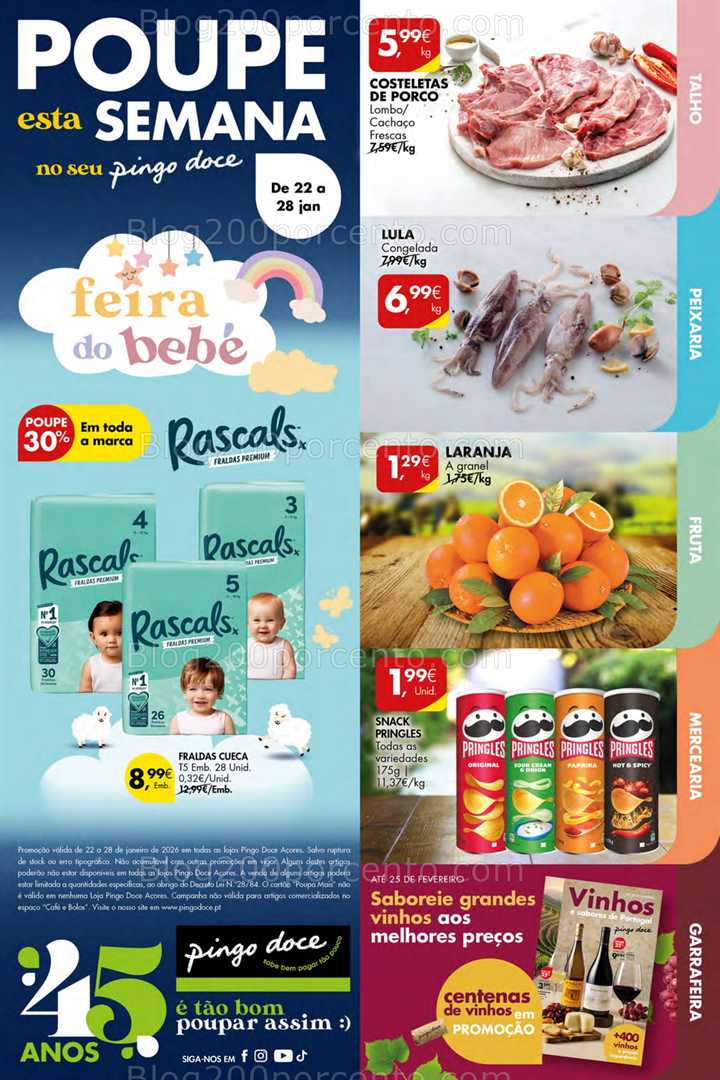 Antevisão Folheto PINGO DOCE Açores Promoções de 22 a 28 janeiro
