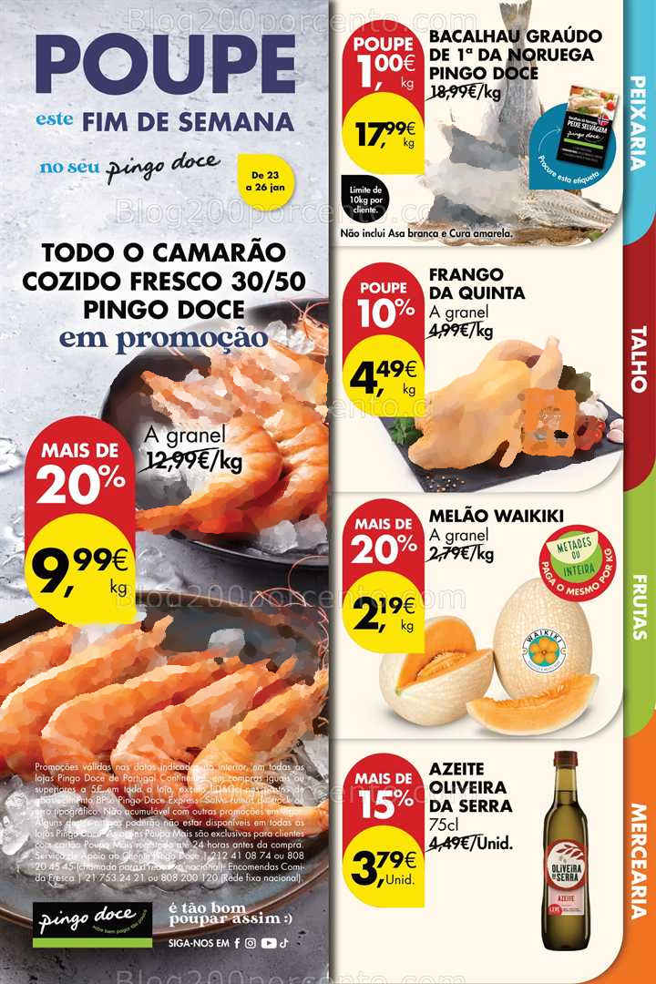 Antevisão Folheto PINGO DOCE Promoções de 23 a 26 janeiro