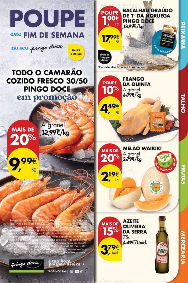 Antevisão Folheto PINGO DOCE Promoções de 23 a 26 janeiro