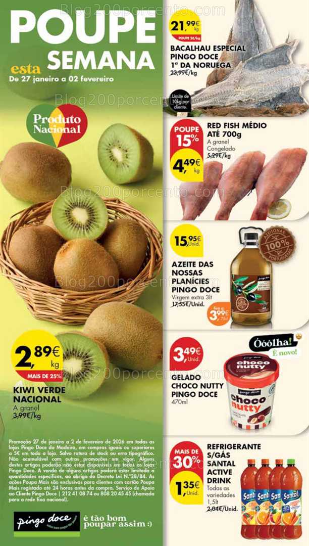 Antevisão Folheto PINGO DOCE Madeira Promoções de 27 janeiro a 2 fevereiro