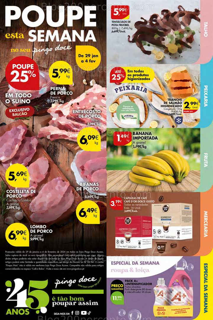 Antevisão Folheto PINGO DOCE Açores Promoções de 29 janeiro a 4 fevereiro