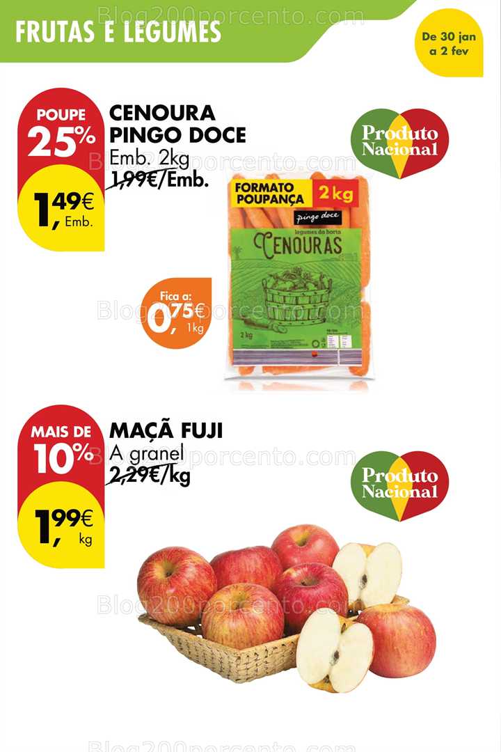 Antevisão Folheto PINGO DOCE Promoções Fim de Semana - 30 janeiro a 2 fevereiro