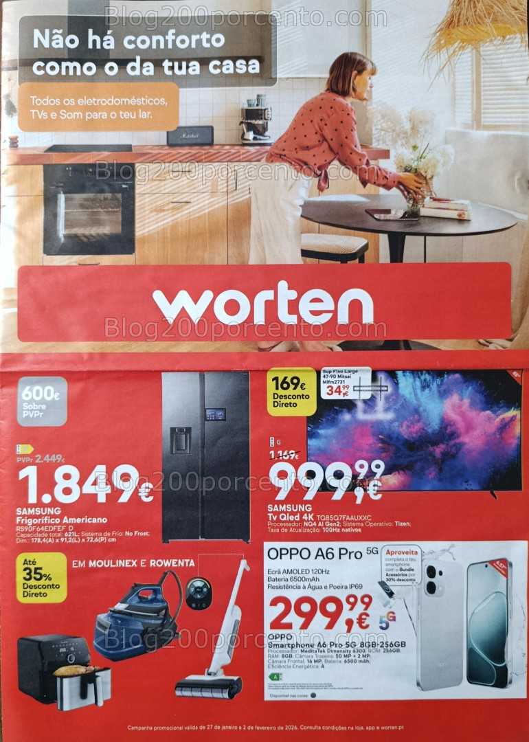 Antevisão Folheto WORTEN Promoções de 27 janeiro a 2 fevereiro