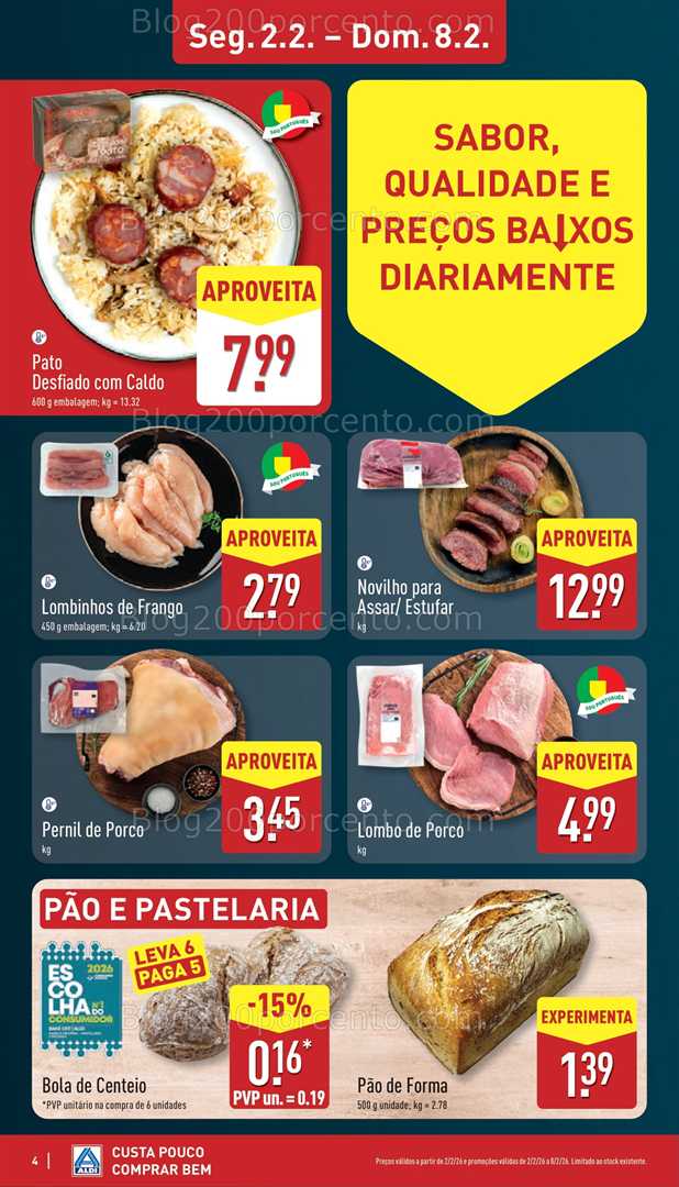 Antevisão Folheto ALDI Promoções de 2 a 8 fevereiro