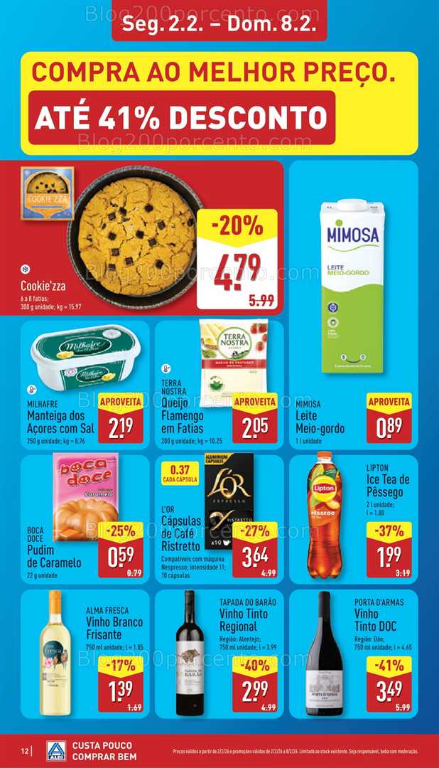 Antevisão Folheto ALDI Promoções de 2 a 8 fevereiro