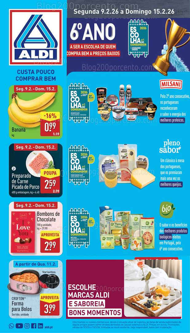 Antevisão Folheto ALDI Promoções de 9 a 15 fevereiro