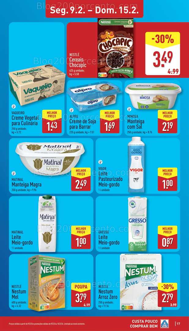 Antevisão Folheto ALDI Promoções de 9 a 15 fevereiro