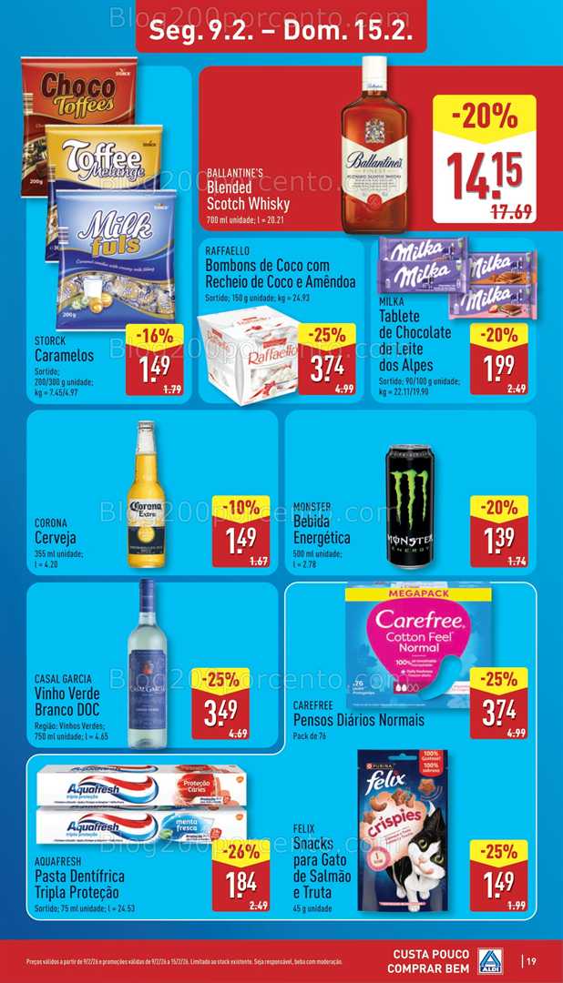 Antevisão Folheto ALDI Promoções de 9 a 15 fevereiro