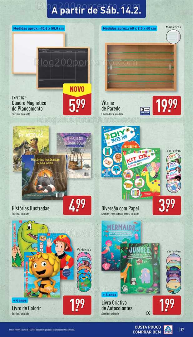 Antevisão Folheto ALDI Promoções de 9 a 15 fevereiro