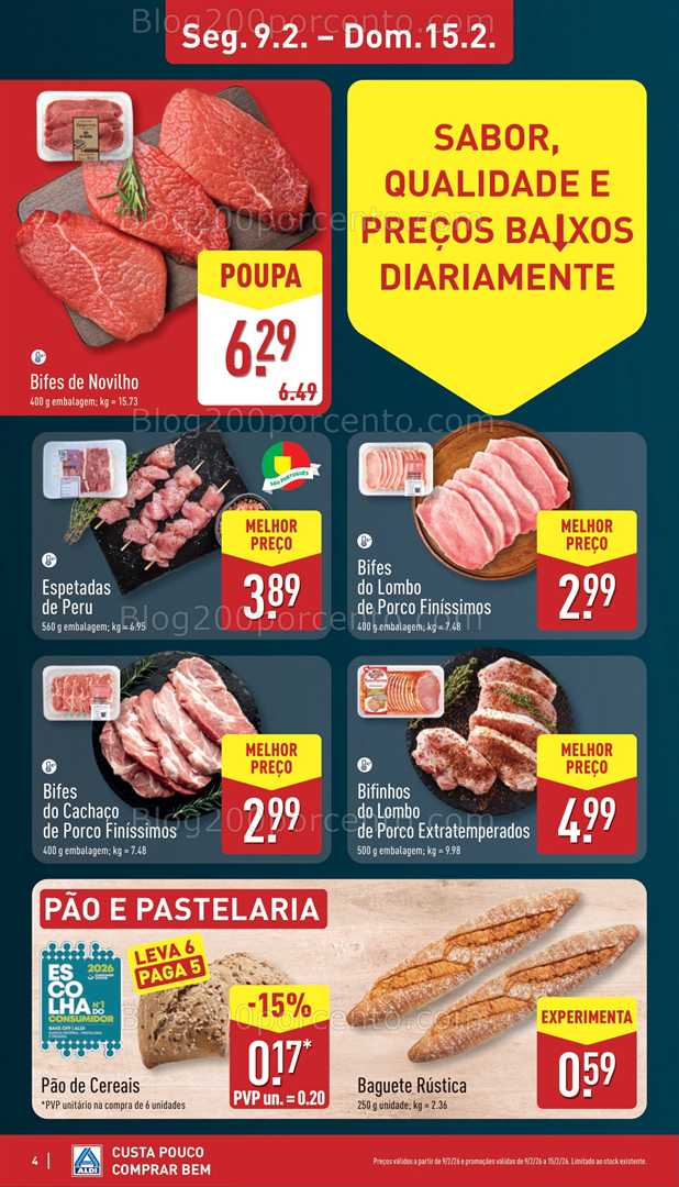 Antevisão Folheto ALDI Promoções de 9 a 15 fevereiro