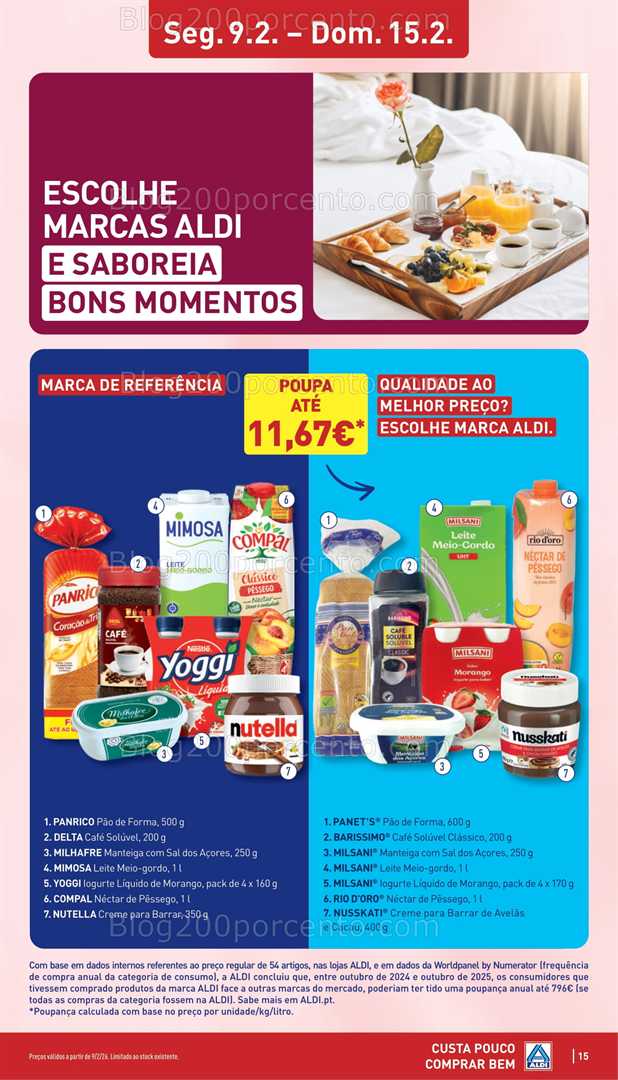 Antevisão Folheto ALDI Promoções de 9 a 15 fevereiro