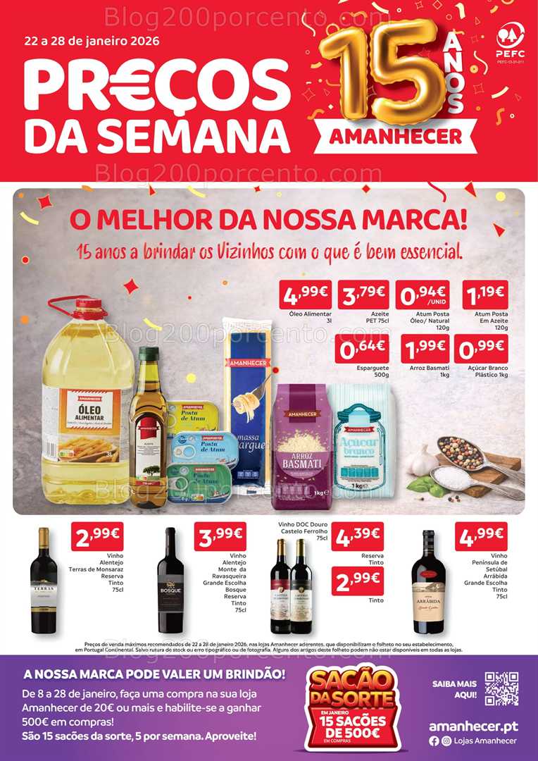 Antevisão Folheto AMANHECER Promoções de 22 a 28 janeiro